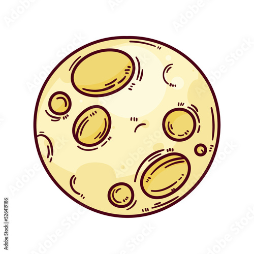 yellow full moon
