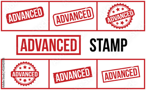 Advanced Rubber Stamp Set Vector