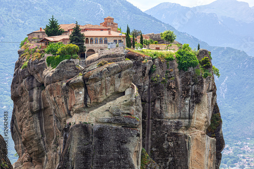 Meteora, Greece - an Eastern Orthodox monastery built on a rock and included in the list of world cultural heritage.
