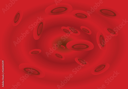 Vascular blood artery. vector illustration