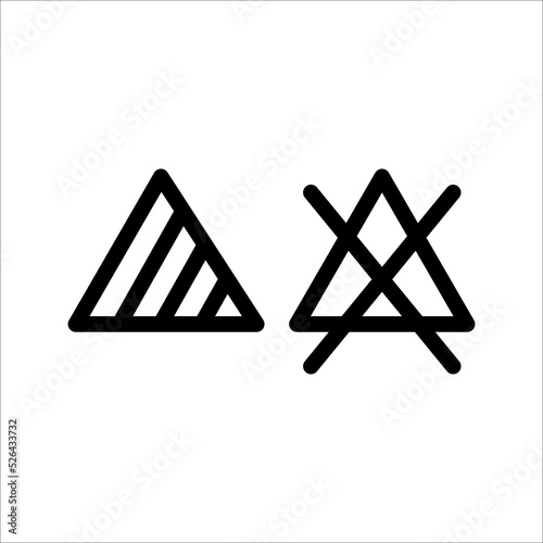no bleaching icon illustration isolated vector sign symbol