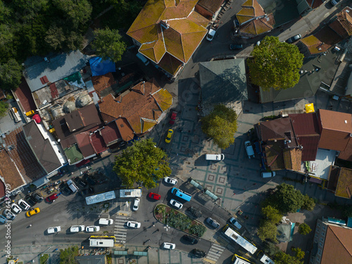 Beykoz Meadow and City Center Drone Photo, Beykoz Istanbul, Turkey