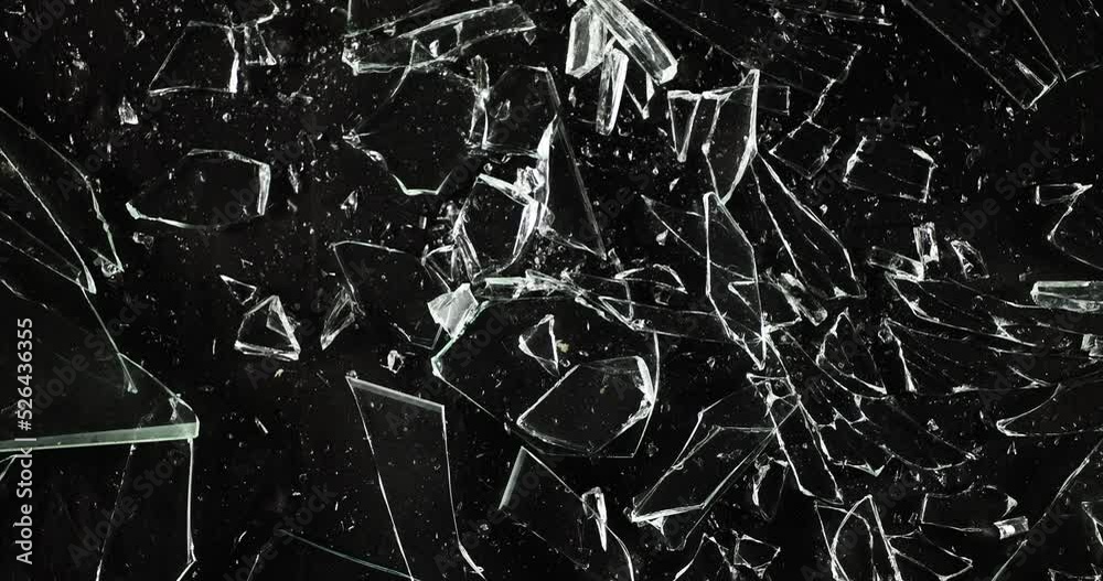 A Glass Breaks Into Many Pieces