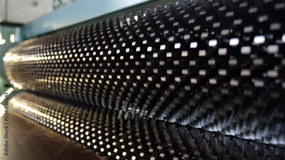 Сlose-up of a shaft rotating in the production