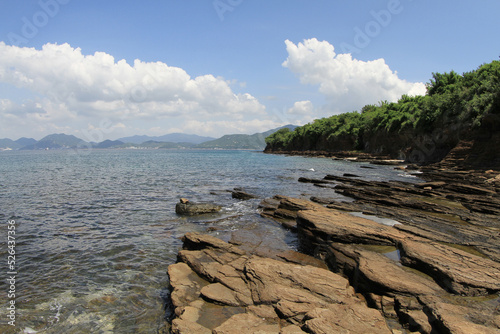 a Tung Ping Chau, which is a part of Hong Kong UNESCO Global Geopark. photo