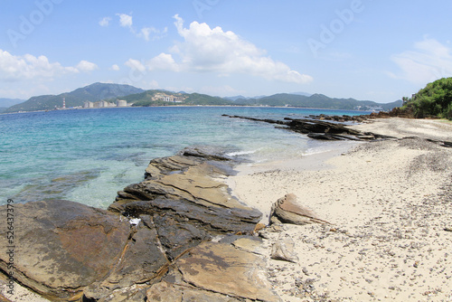 a Tung Ping Chau, which is a part of Hong Kong UNESCO Global Geopark. photo