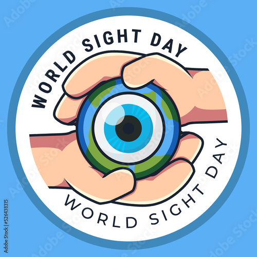 World Sight Day Concept. Flat Illustration