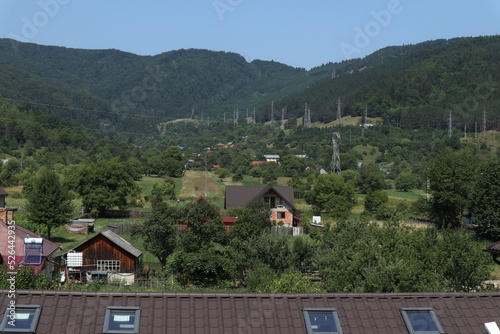 Wallpaper Mural village in the mountains Torontodigital.ca