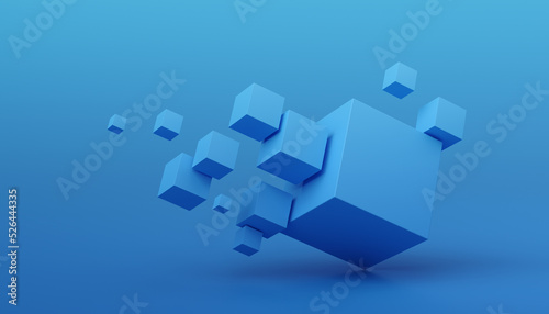 Abstract 3D Render of cubes