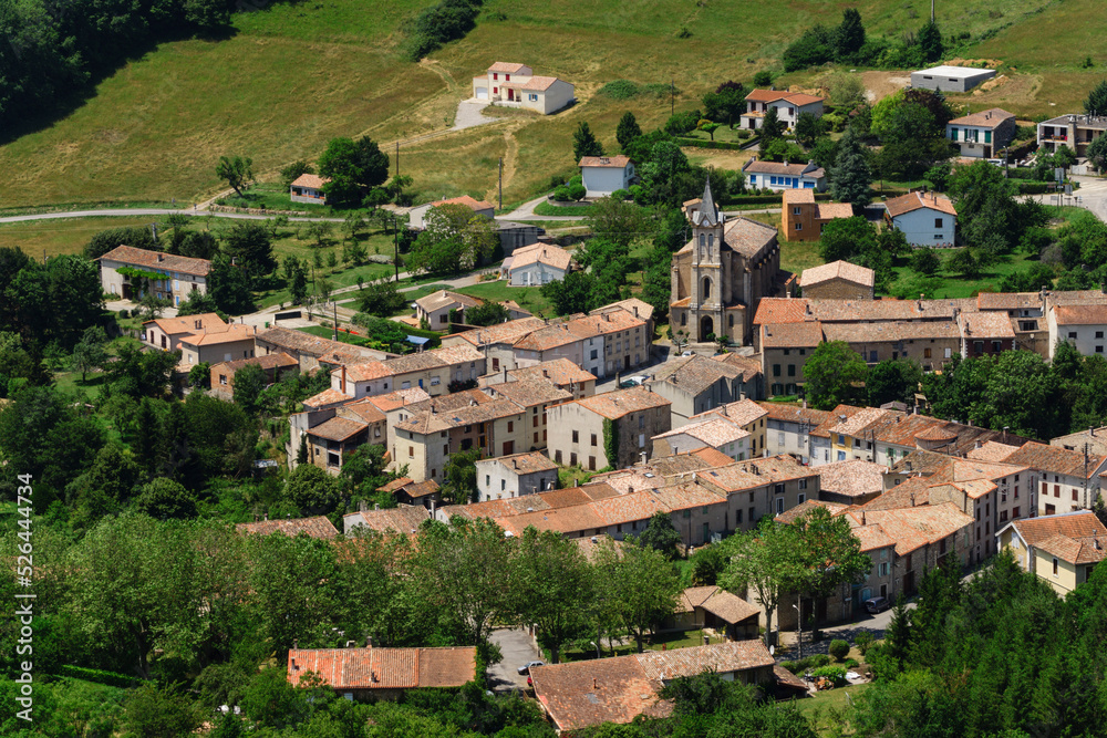 Puivert, en el departamento del Aude, Languedoc-Roussillon, pirineos orientales,Francia, europa
