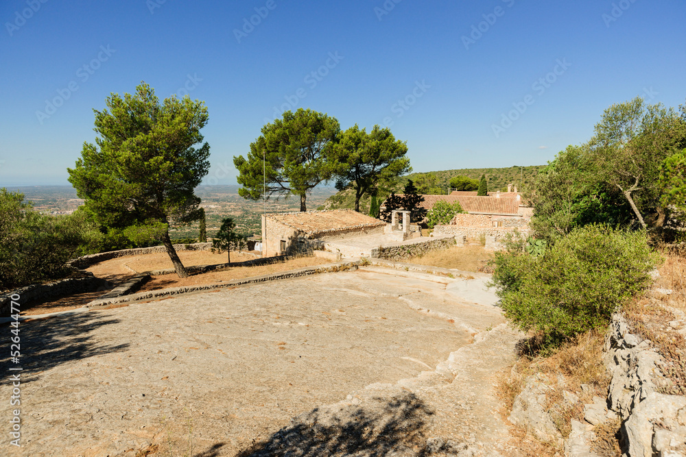 Santuario de Sant Honorat 1397, montaña de Cura, Algaida.Mallorca.Islas Baleares. España.