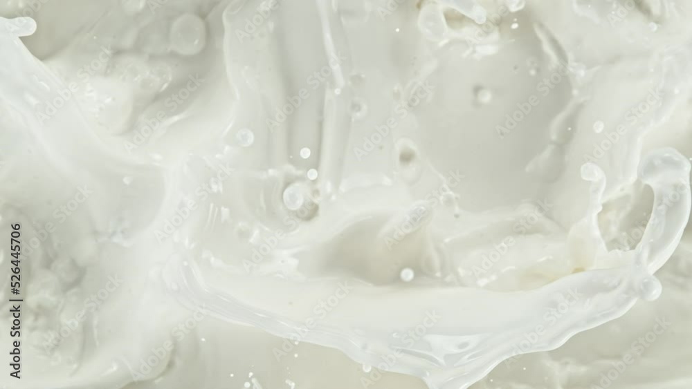 Super Slow Motion Shot of Splashing Fresh Milk at 1000 fps. Super Slow Motion Shot of Splashing Fresh Milk at 1000 fps.