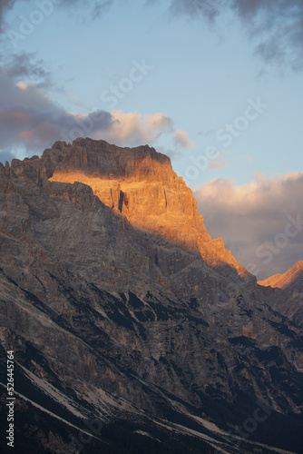 sunset in the mountains