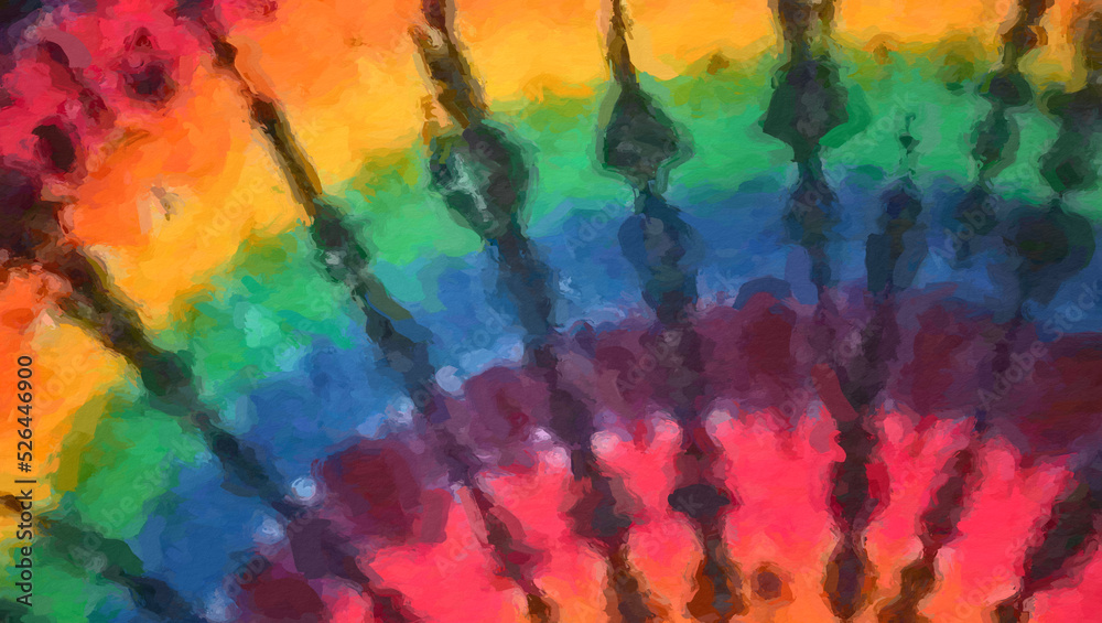 Obraz premium digital paint tie dye style pattern paint like illustration abstract background 