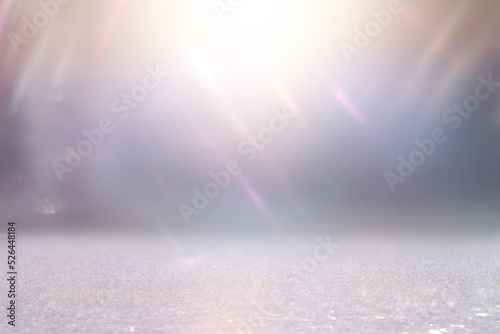 background of abstract gold, blue and silver glitter lights. defocused