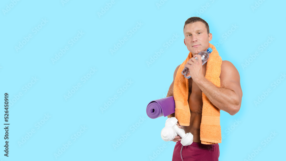 Sports and healthy lifestyle. Retro style. Handsome athletic guy. Sports and healthy lifestyle. Retro style. Handsome athletic guy.