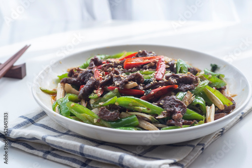 Chinese food, delicious Pepper Fried Beef