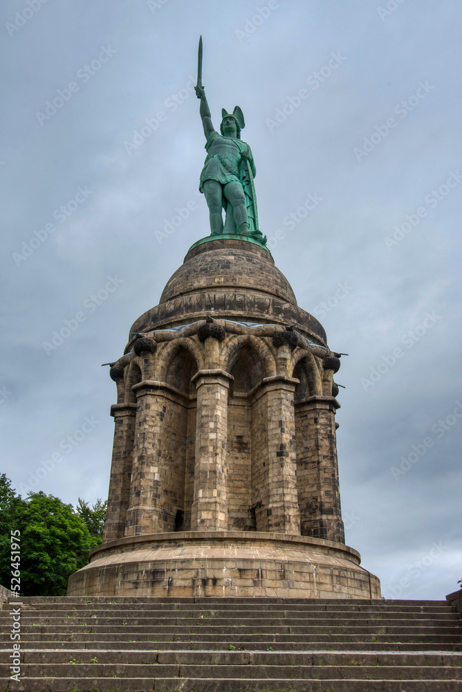Hermann Monument in the Teutoburg Forest in Germany