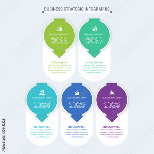 Business Strategic Infographic Design Illustration