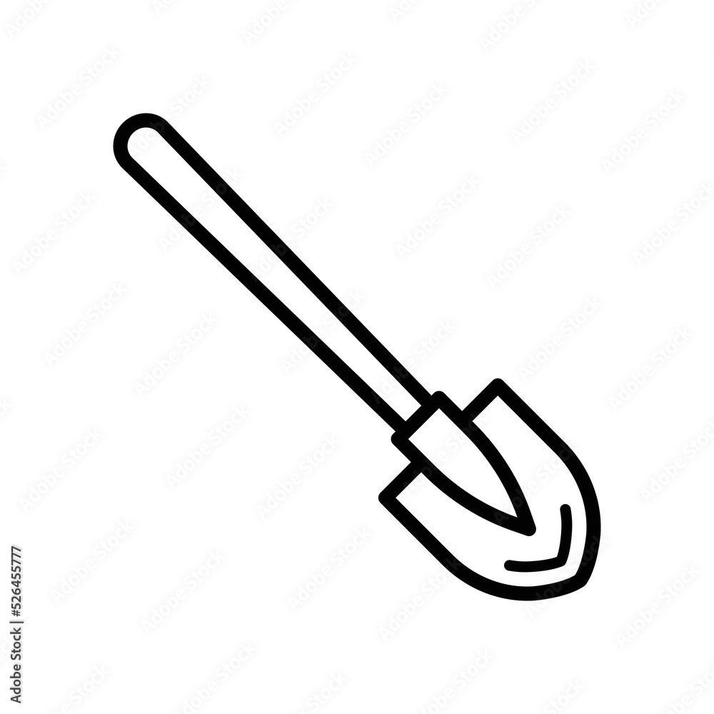 shovel icon vector design template in white background shovel icon vector design template in white background