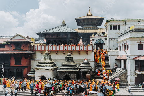 Large Number of Hindu Devotees at Pashupatinath Temple