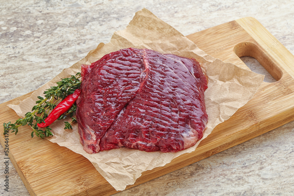 Raw beef machete steak for grill Raw beef machete steak for grill