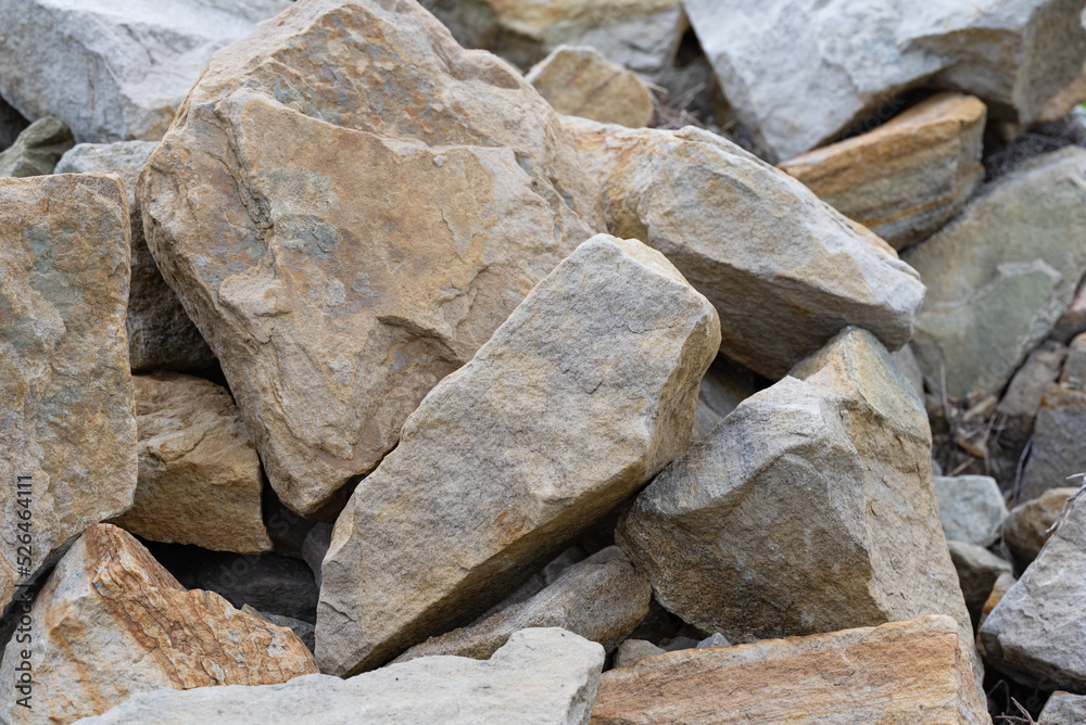 mountain of large stones close-up mountain of large stones close-up