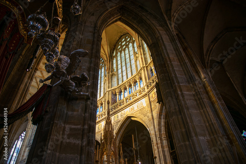 Interior of the gothic Pragra cathedral