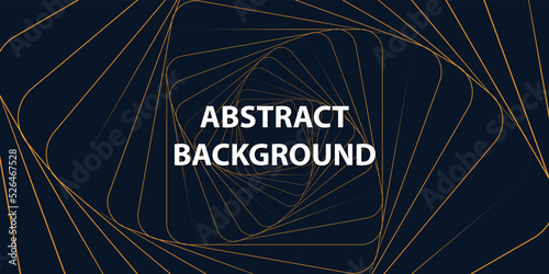 Minimal geometric background. Dynamic blue shapes composition with orange lines. Abstract background modern hipster futuristic graphic. Vector abstract background texture design, bright poster, banner