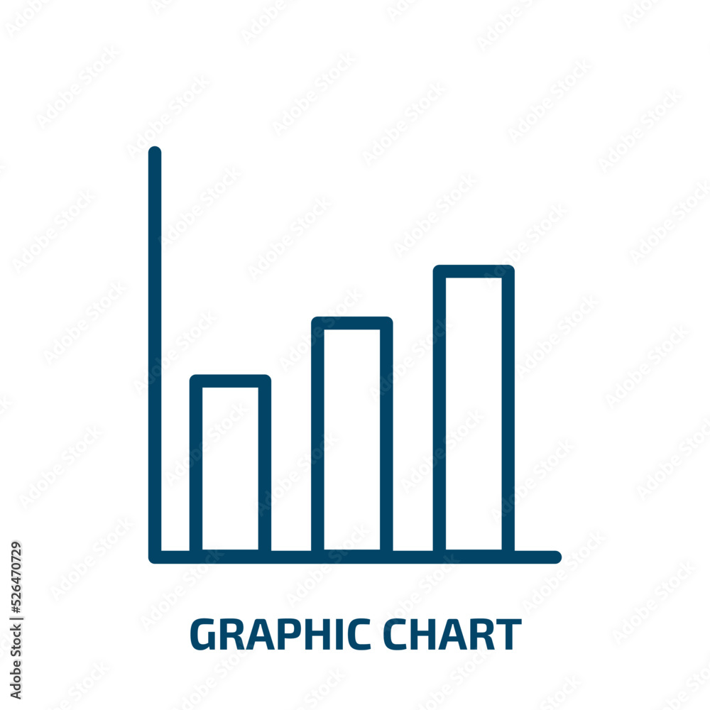 graphic chart icon from business collection. Thin linear graphic chart, business, chart outline icon isolated on white background. Line vector graphic chart sign, symbol for web and mobile graphic chart icon from business collection. Thin linear graphic chart, business, chart outline icon isolated on white background. Line vector graphic chart sign, symbol for web and mobile
