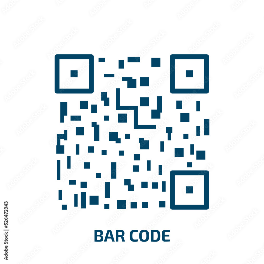 bar code icon from delivery and logistic collection. Thin linear bar code, code, price outline icon isolated on white background. Line vector bar code sign, symbol for web and mobile bar code icon from delivery and logistic collection. Thin linear bar code, code, price outline icon isolated on white background. Line vector bar code sign, symbol for web and mobile