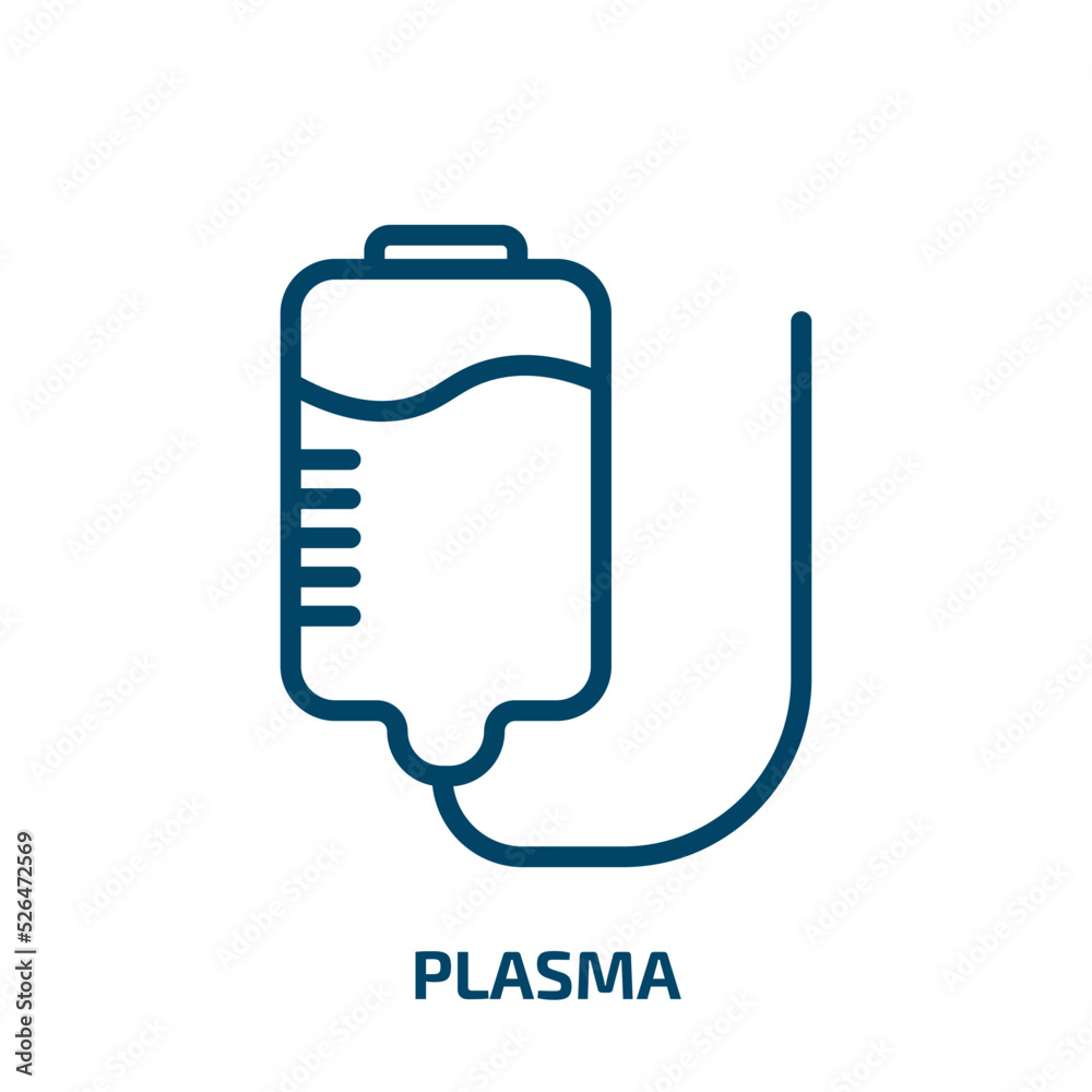 plasma icon from medical collection. Thin linear plasma, technology, screen outline icon isolated on white background. Line vector plasma sign, symbol for web and mobile plasma icon from medical collection. Thin linear plasma, technology, screen outline icon isolated on white background. Line vector plasma sign, symbol for web and mobile