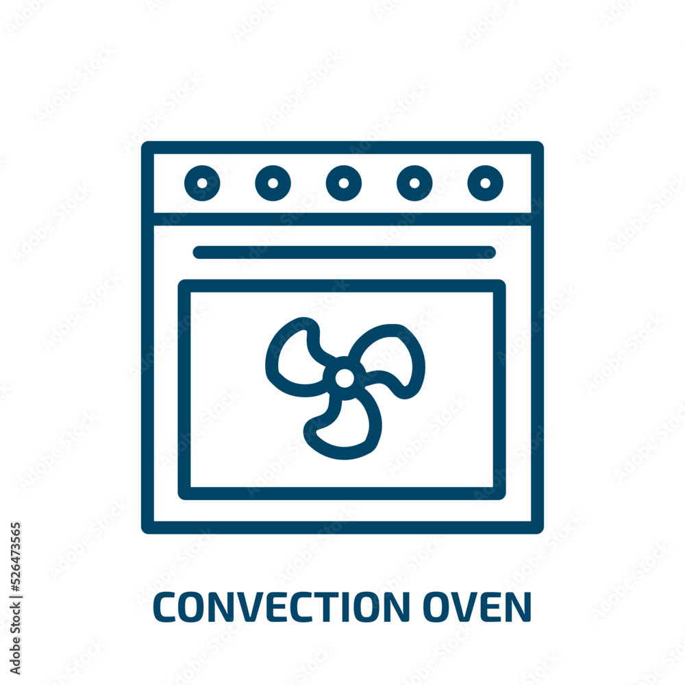 convection oven icon from electronic devices collection. Thin linear convection oven, convection, grill outline icon isolated on white background. Line vector convection oven sign, symbol for web and convection oven icon from electronic devices collection. Thin linear convection oven, convection, grill outline icon isolated on white background. Line vector convection oven sign, symbol for web and