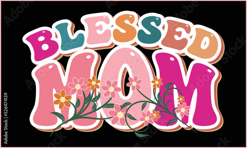 Mom Typography T-shirt Design Vector Illustration