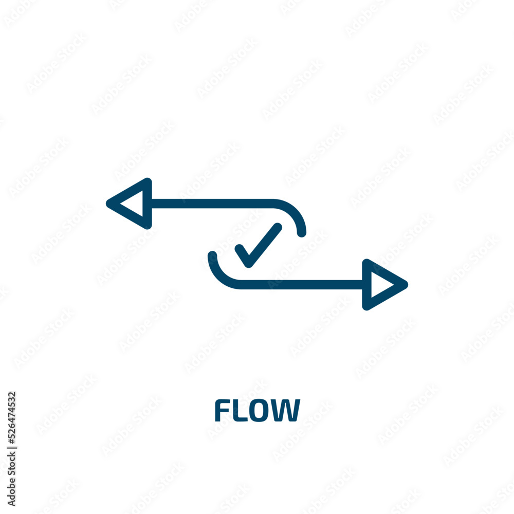 flow icon from geometry collection. Thin linear flow, business, diagram outline icon isolated on white background. Line vector flow sign, symbol for web and mobile flow icon from geometry collection. Thin linear flow, business, diagram outline icon isolated on white background. Line vector flow sign, symbol for web and mobile