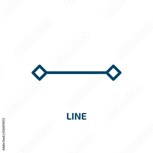 line icon from geometry collection. Thin linear line, business, work outline icon isolated on white background. Line vector line sign, symbol for web and mobile