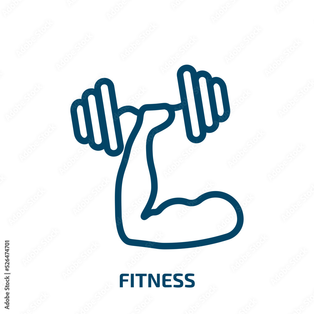 fitness icon from gymandfitness collection. Thin linear fitness, health, sport outline icon isolated on white background. Line vector fitness sign, symbol for web and mobile fitness icon from gymandfitness collection. Thin linear fitness, health, sport outline icon isolated on white background. Line vector fitness sign, symbol for web and mobile