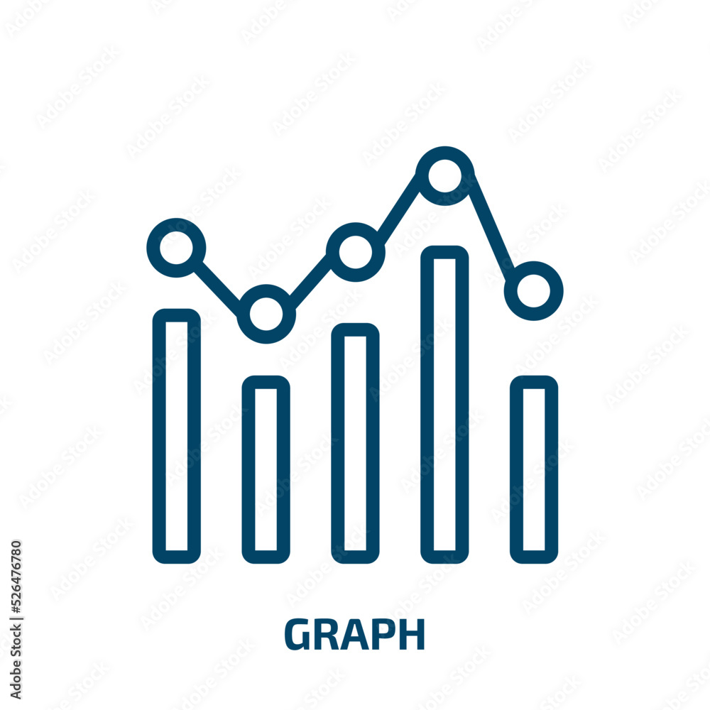 graph icon from business and analytics collection. Thin linear graph, business, growth outline icon isolated on white background. Line vector graph sign, symbol for web and mobile graph icon from business and analytics collection. Thin linear graph, business, growth outline icon isolated on white background. Line vector graph sign, symbol for web and mobile
