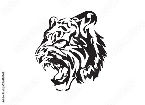 tiger head vector