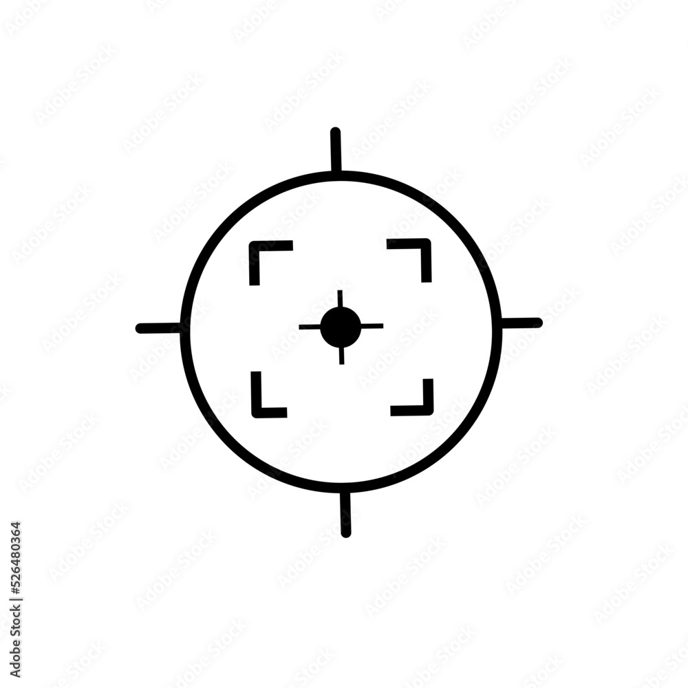 target icon vector target icon vector