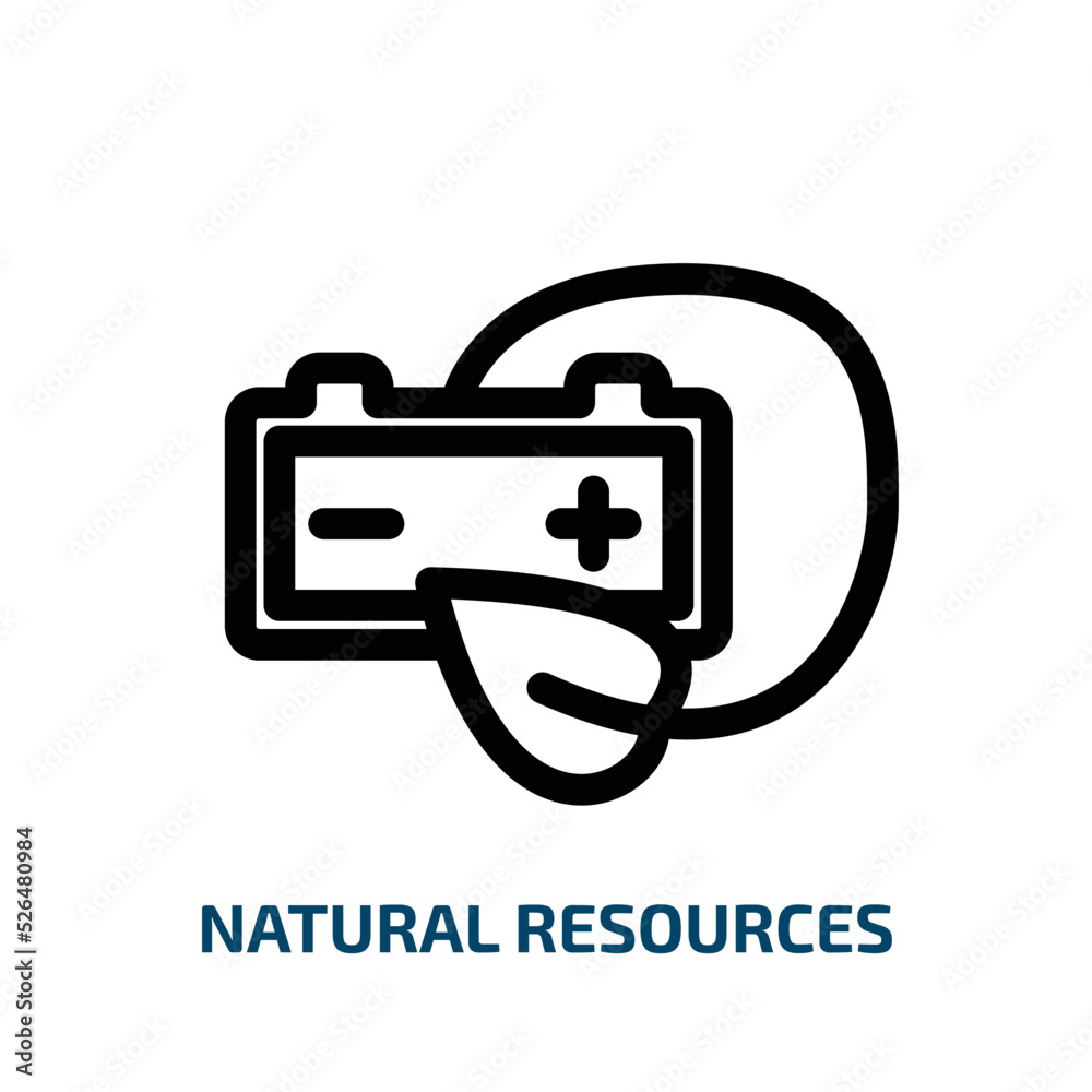 natural resources icon from technology collection. Thin linear natural resources, ecology, nature outline icon isolated on white background. Line vector natural resources sign, symbol for web and natural resources icon from technology collection. Thin linear natural resources, ecology, nature outline icon isolated on white background. Line vector natural resources sign, symbol for web and