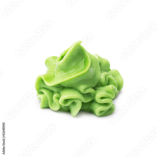 green vasabi on white background
