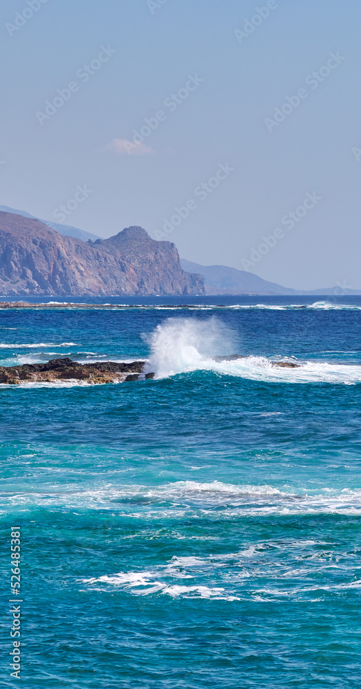 Amazing waves at Greek islands Amazing waves at Greek islands