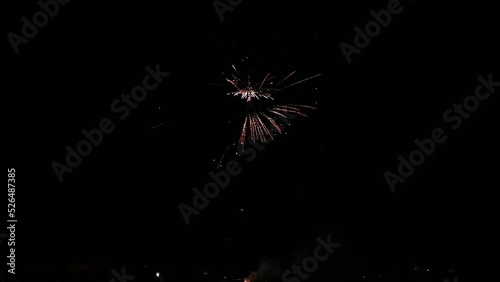 Fireworks in slow motion