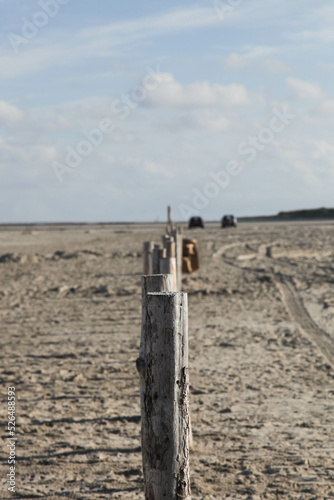 fence on the beach