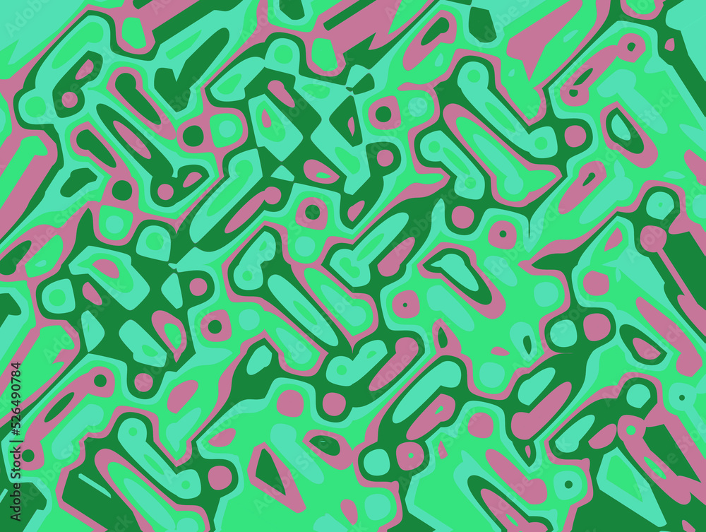 Abstract and contemporary wrapping paper design