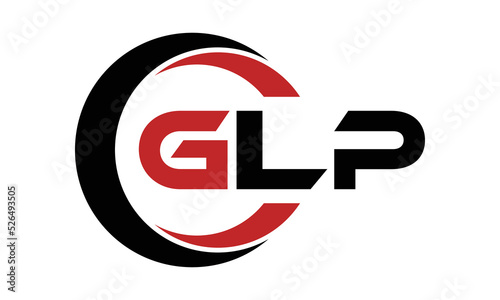 GLP three letter swoosh logo design vector template | monogram logo | abstract logo | wordmark logo | letter mark logo | business logo | brand logo | flat logo | minimalist logo | text | word | symbol