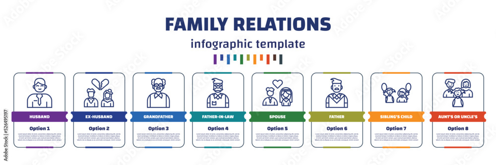 infographic template with icons and 8 options or steps. infographic for ...