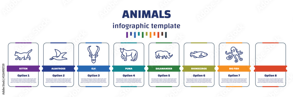 infographic template with icons and 8 options or steps. infographic for ...