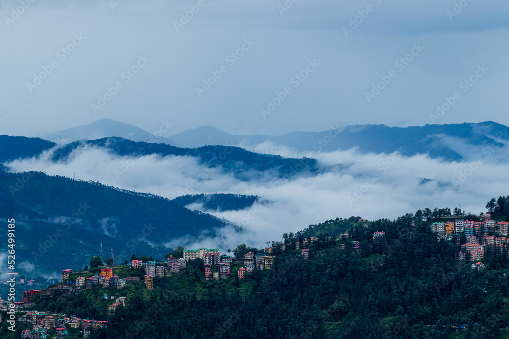 Various views of Shimla in monsoon